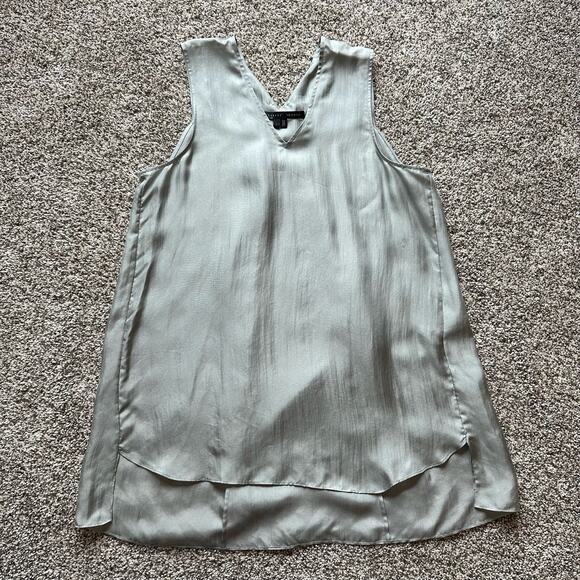 Theyskens' Theory light gray silk tank top size P - Picture 5 of 11